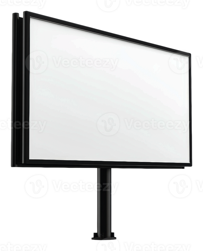 Empty ad board in clear view outdoors png