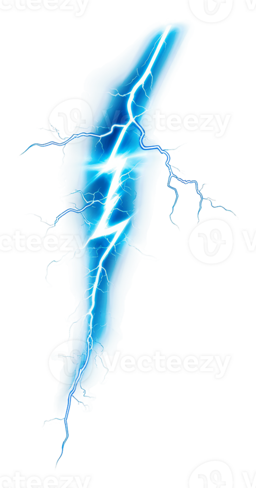 A lightning bolt is shown on a black background png