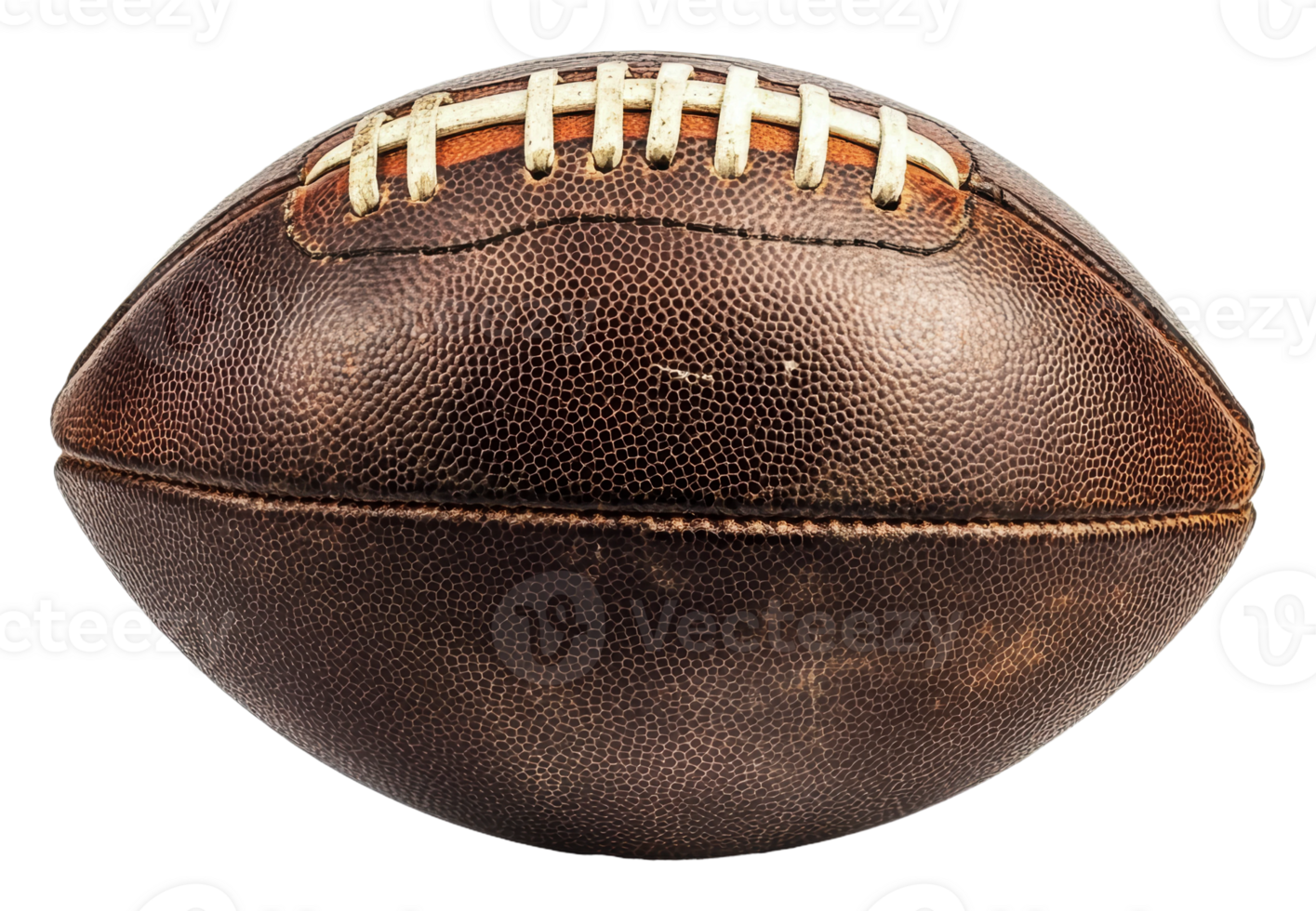 Classic leather football resting on a flat surface png