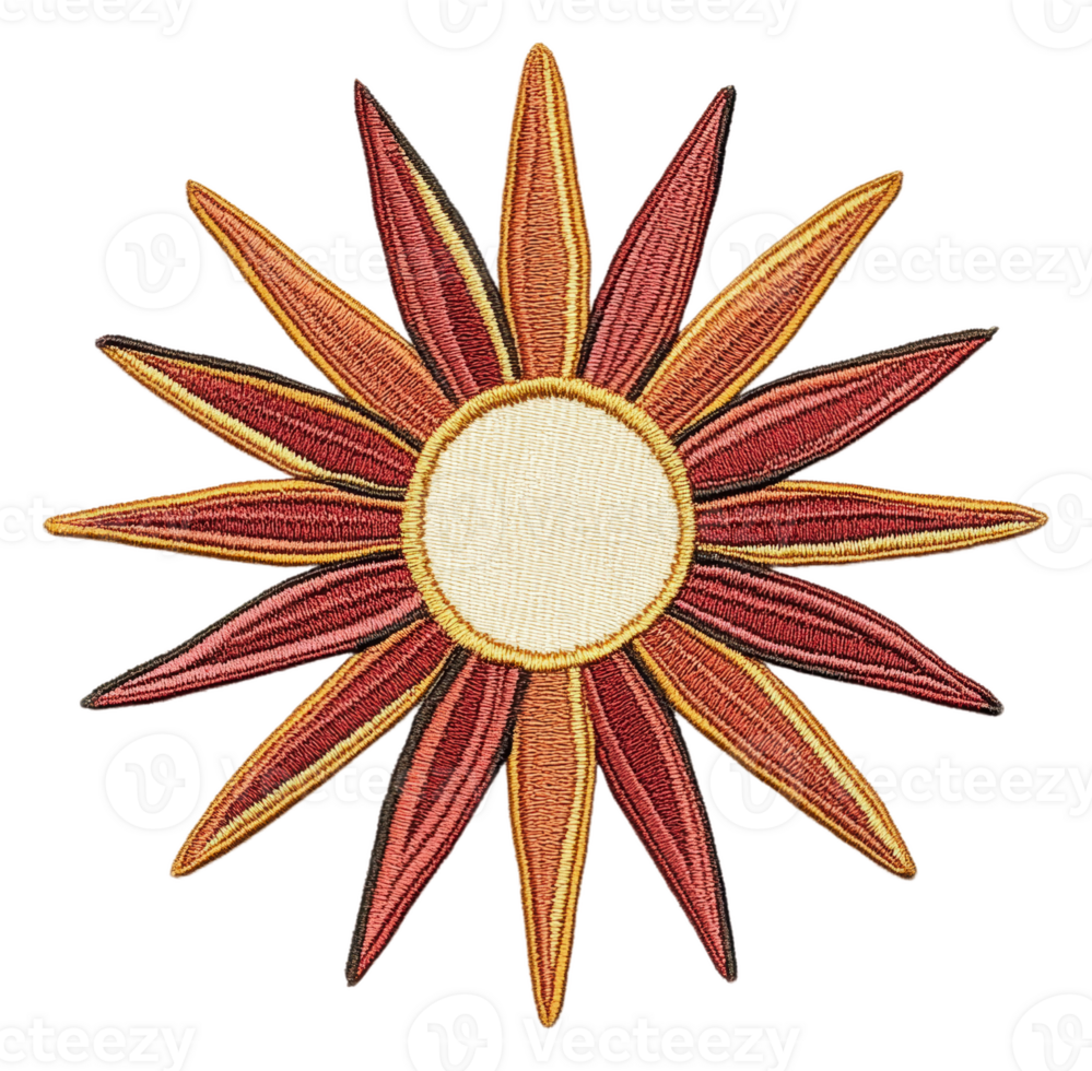 Sunflower embroidery design png