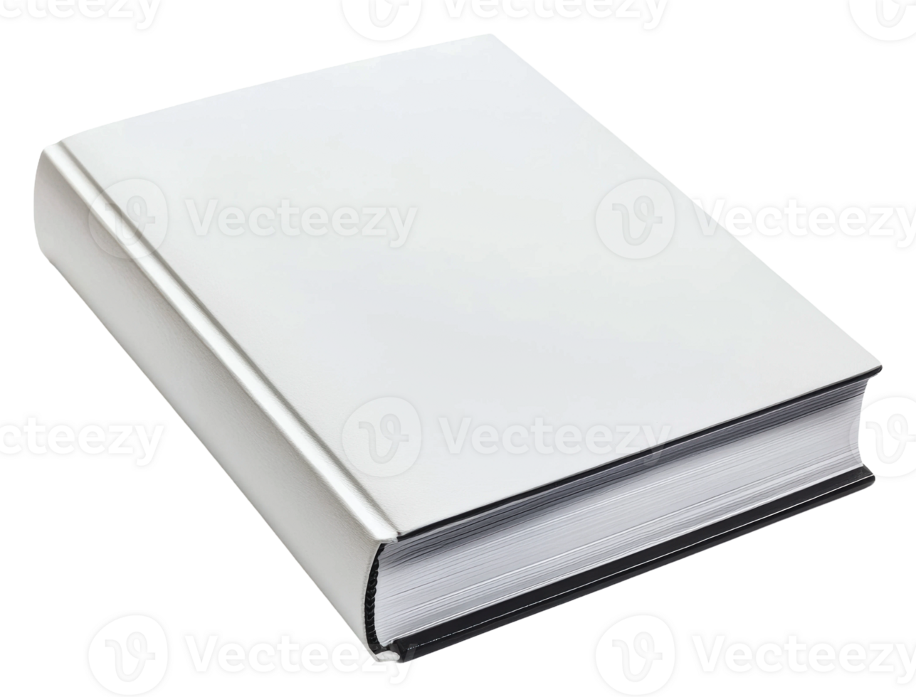 A blank book resting on a flat surface indoors, cut out - stock . png