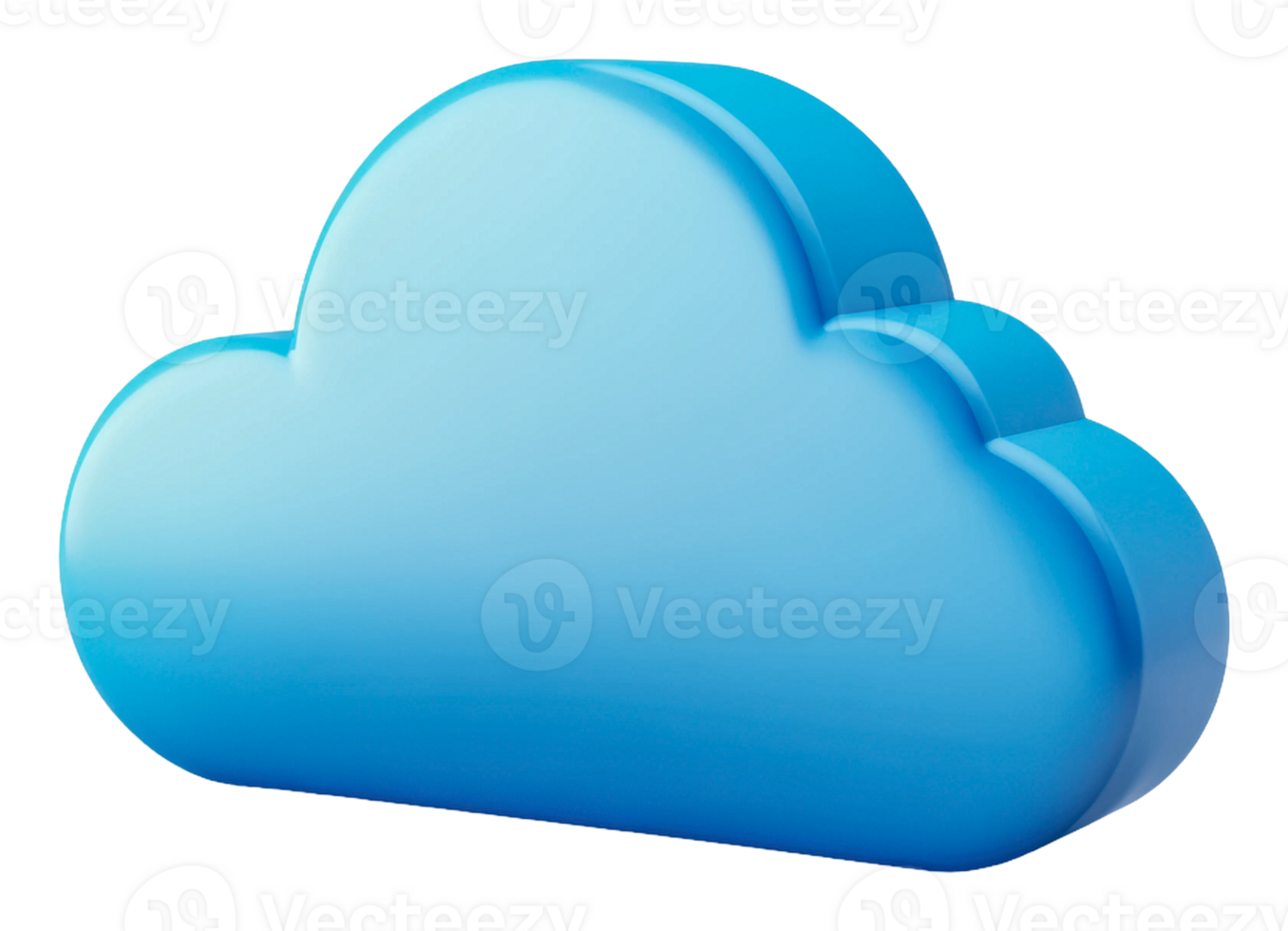 Cloud design for digital storage services, cut out - stock . png