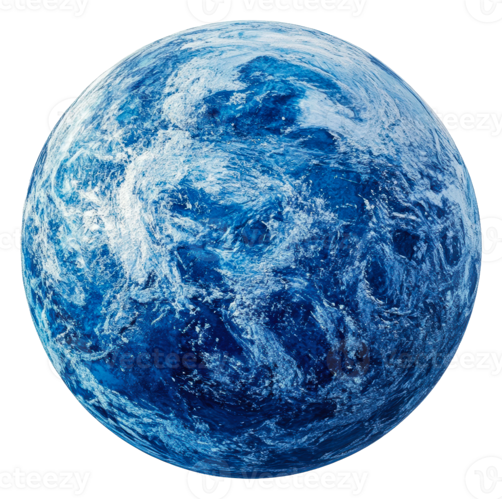 Stunning view of Earth from space on a clear day, cut out - stock . png