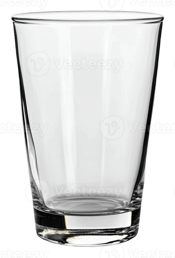 Glass on a surface in daylight, cut out - stock . png