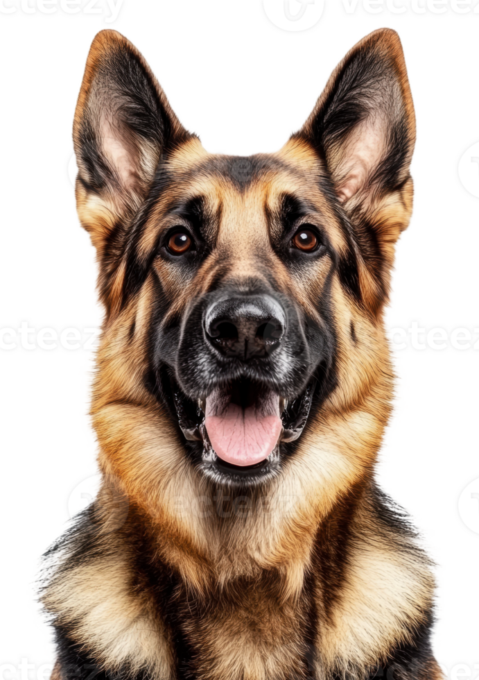 German shepherd posing with a friendly expression, cut out - stock . png