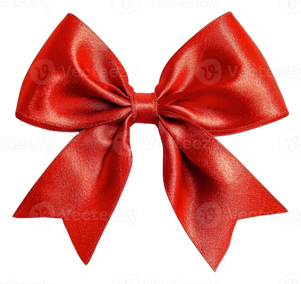 helder rood satijn boog voor geschenk omhulsel decoratie, besnoeiing uit - voorraad . png