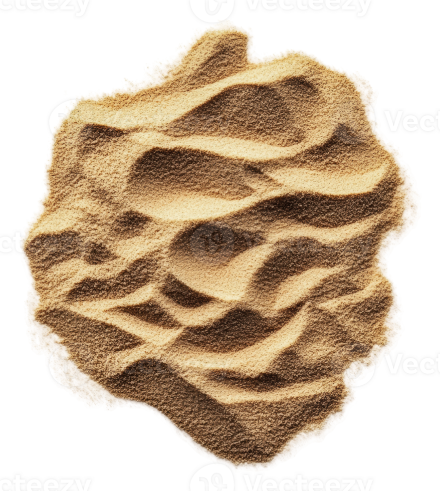 Fine sand with subtle surface textures, cut out - stock . png