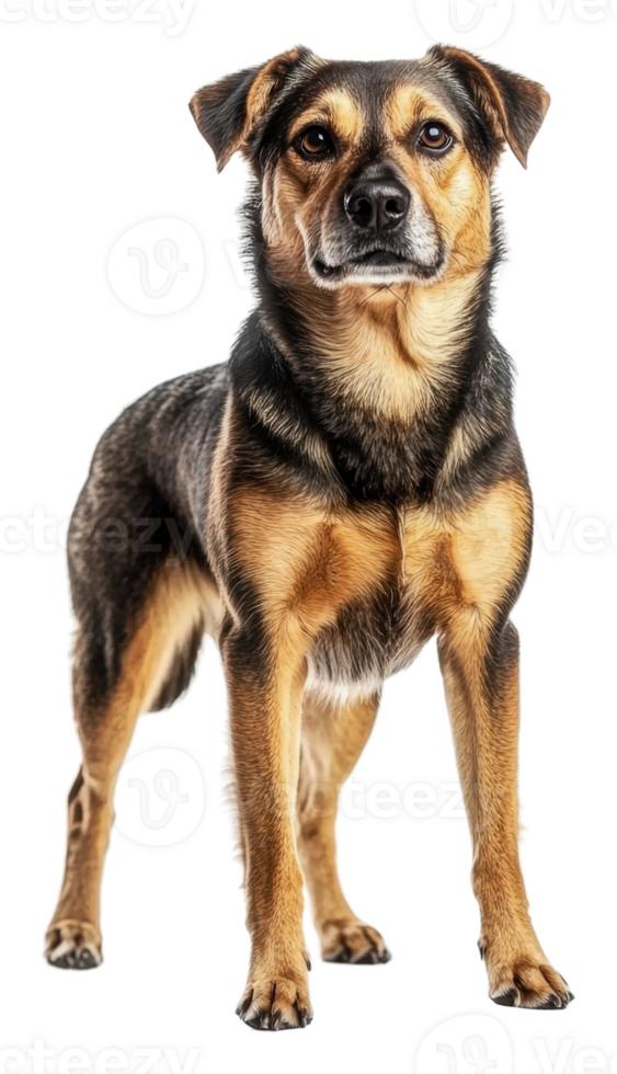 Confident dog on white background, cut out - stock . png