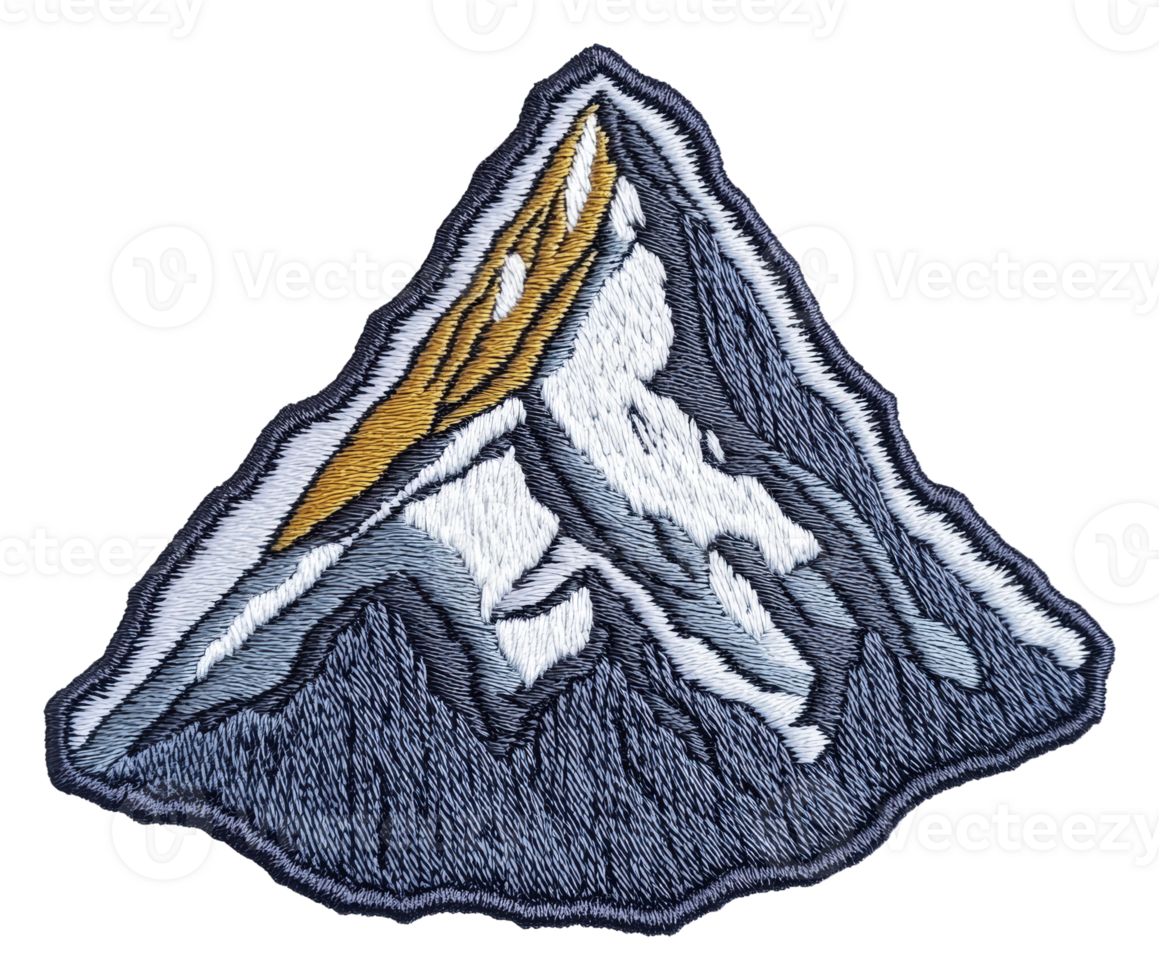Mountain patch highlighting nature's beauty, cut out - stock . png