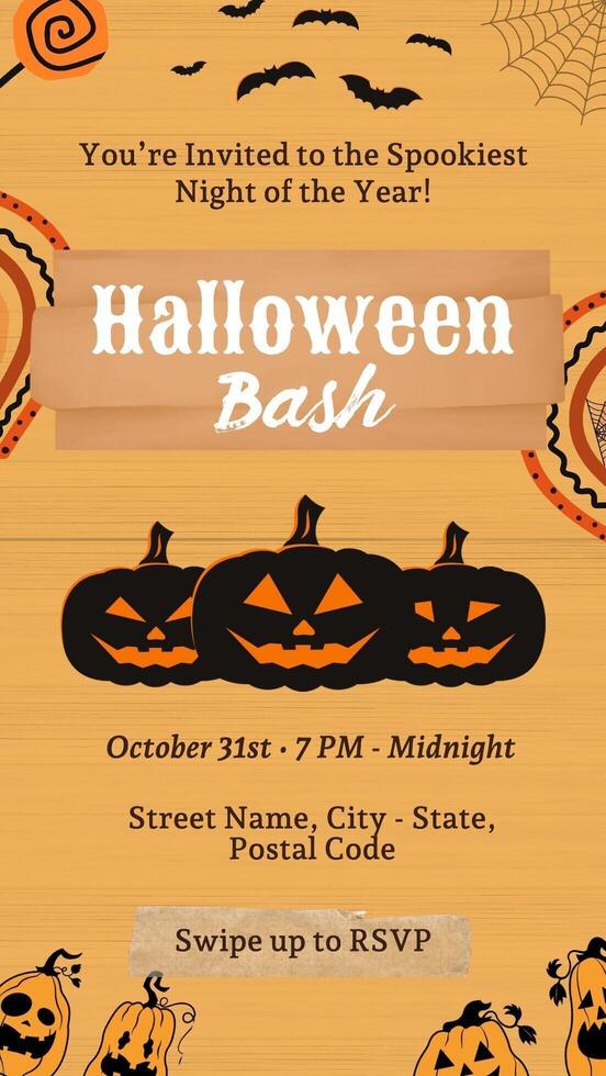 Halloween Event Invitation template