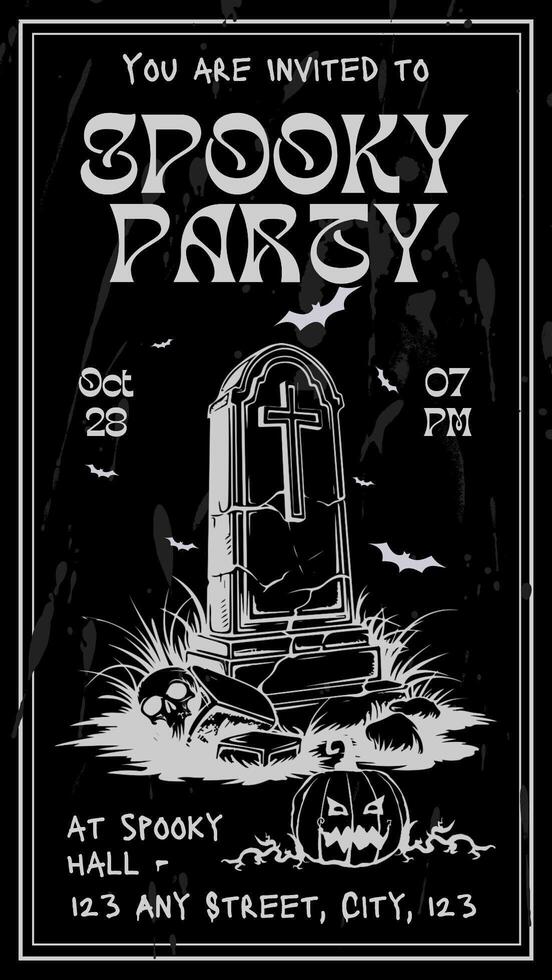Halloween Invitation for Instagram Story template