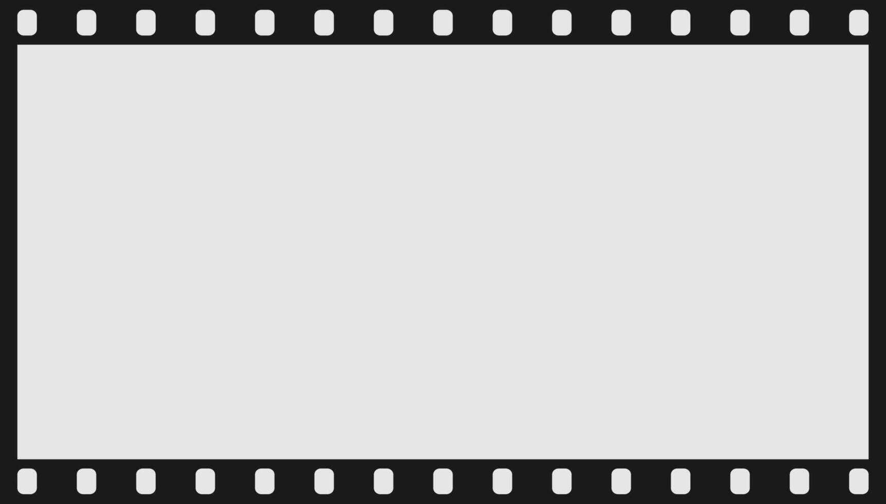 A film strip with a black border on a white background vector