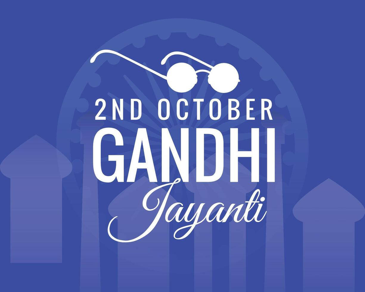 Abstract Gandhi jayanti illustration. vector