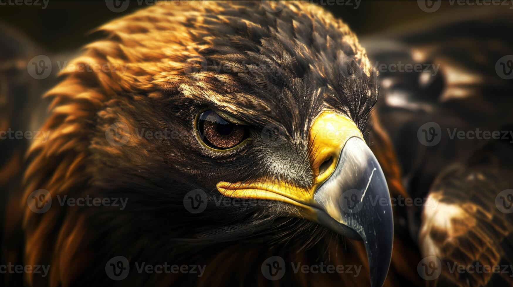 Majestic bald eagle close-up, symbol of strength and freedom, wildlife conservation visual photo