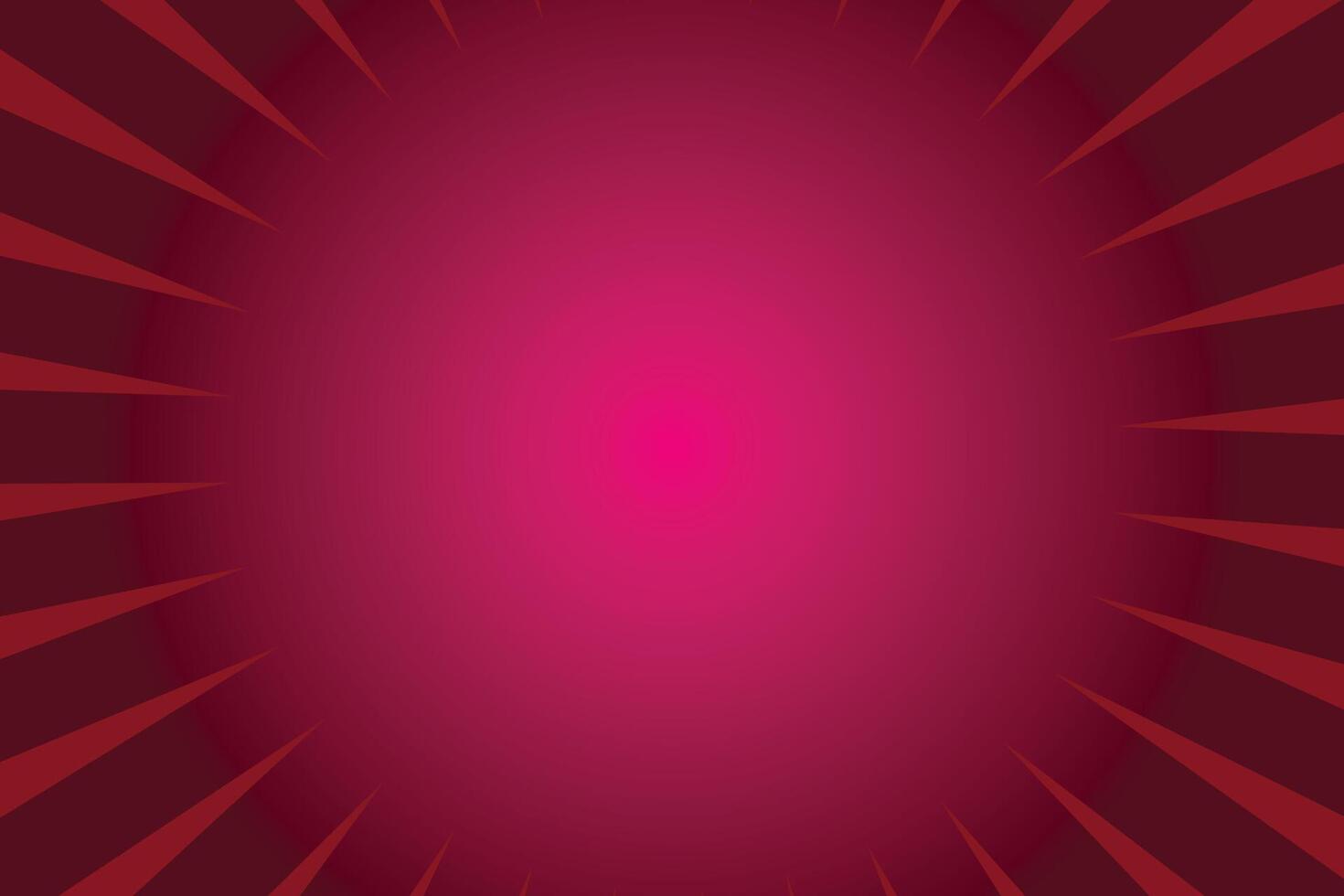 Radial Sunbeams On Red Background vector