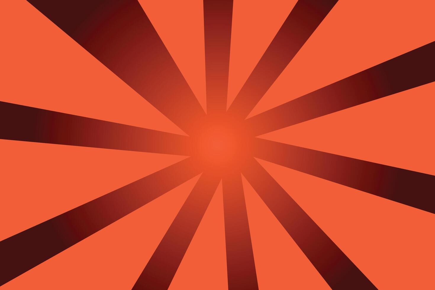 Radial red speed lines for comic books. Explosion background. vector