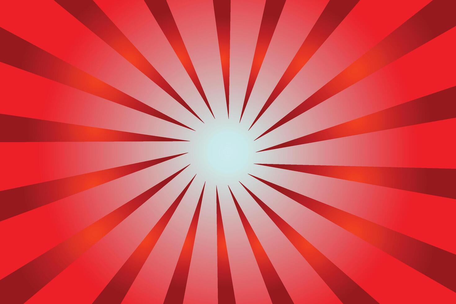 Red pop art comic background. For speech bubble, message, text, book, cartoon cover, magazine. Cartoon halftone vintage backdrop. Retro pattern background for comic text. Sunburst background, vector