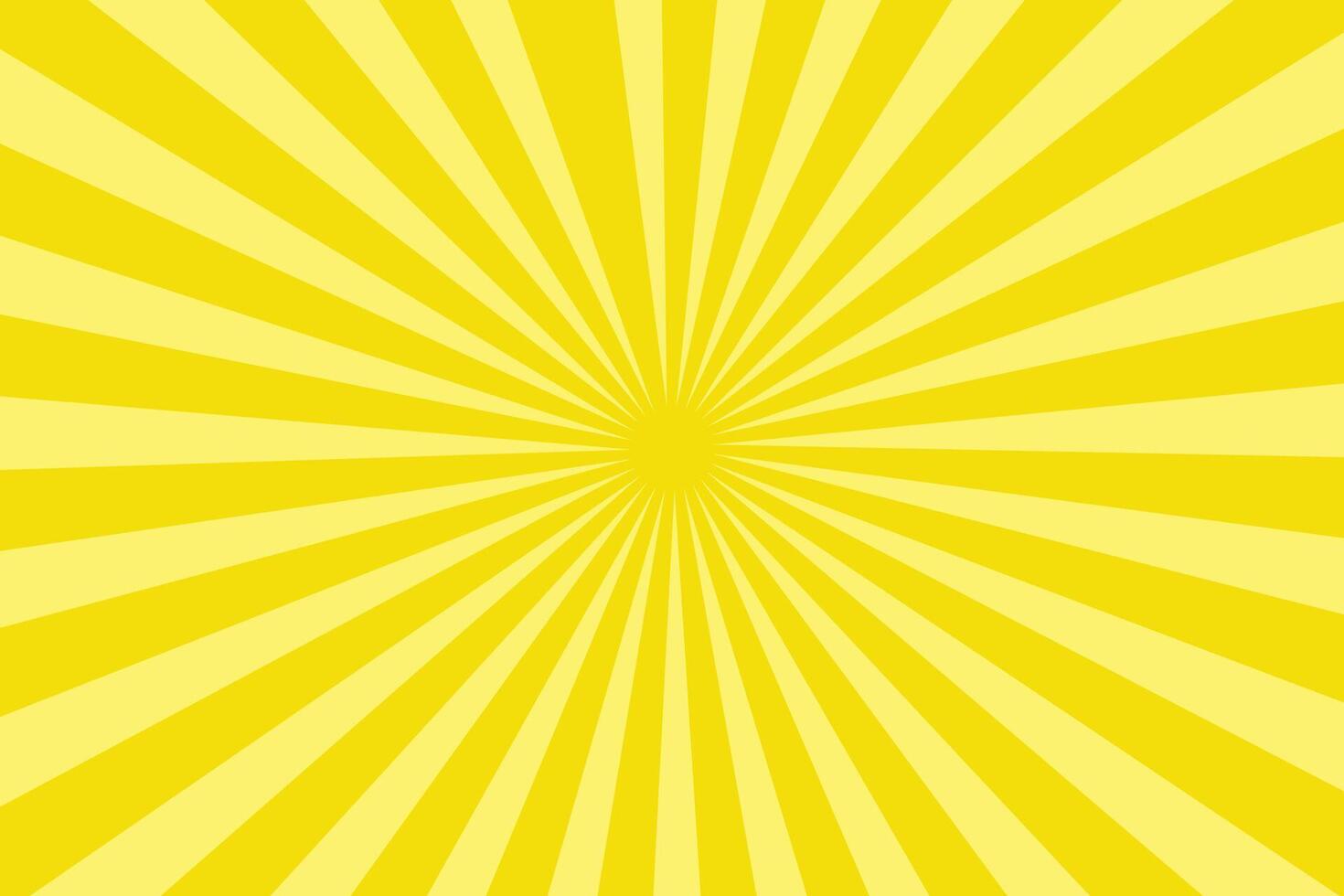 Sun ray background. Radial beam sunrise or sunset light retro design illustration. Light sunburst glowing background. vector