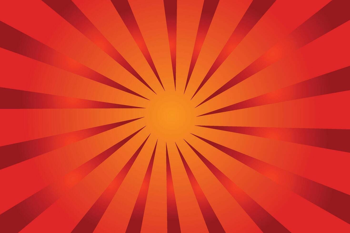 Radial red speed lines for comic books. Explosion background. vector