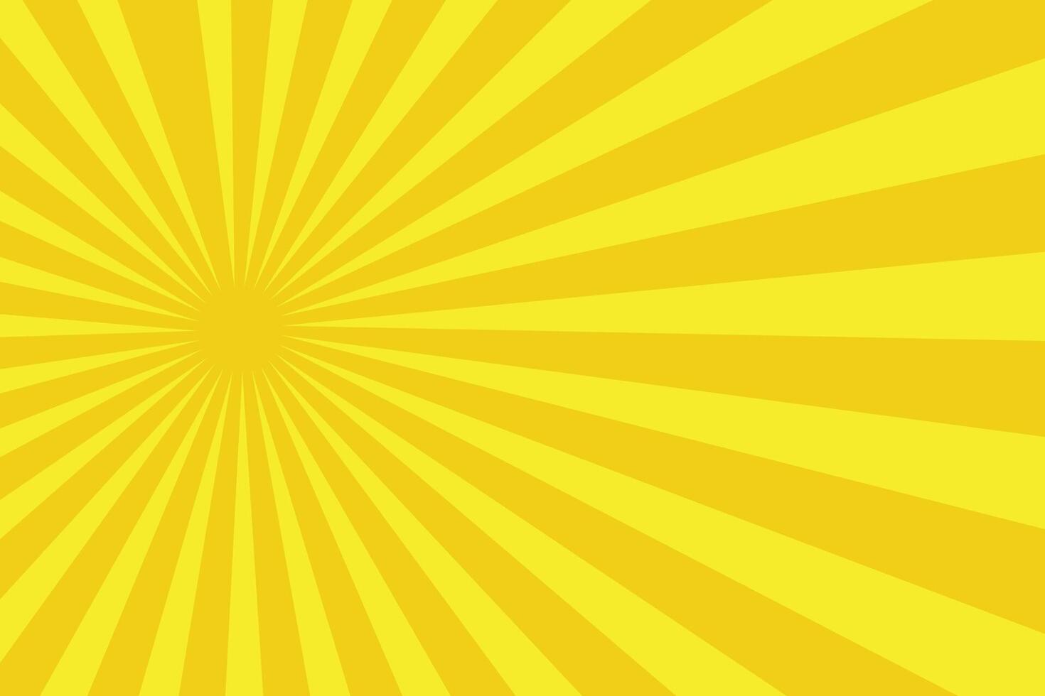 Sun ray background. Radial beam sunrise or sunset light retro design illustration. Light sunburst glowing background. vector