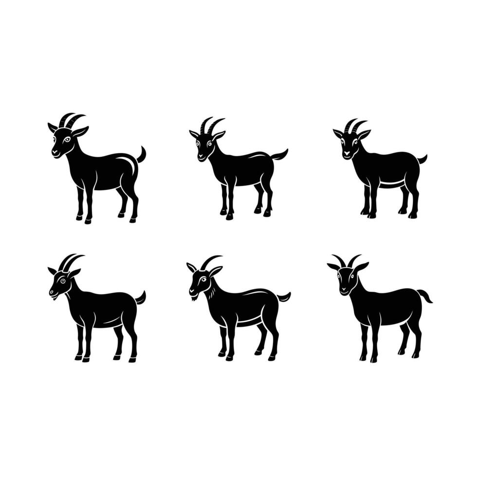Goat and Line Art Design vector