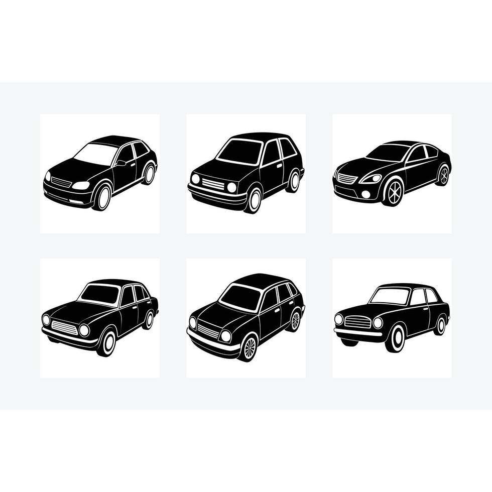 Automobile and Line Art Design for Printables vector
