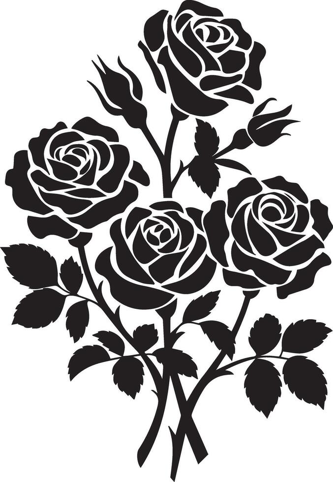 rose illustration design art vector