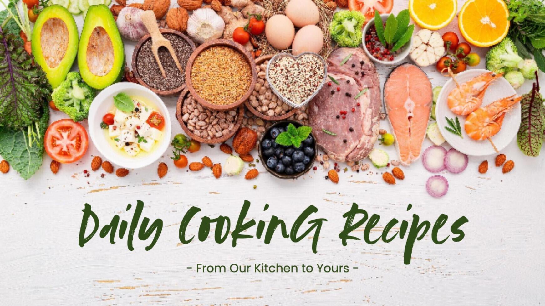 Green Modern Minimalis Cooking Page Facebook Cover 50487246 Template