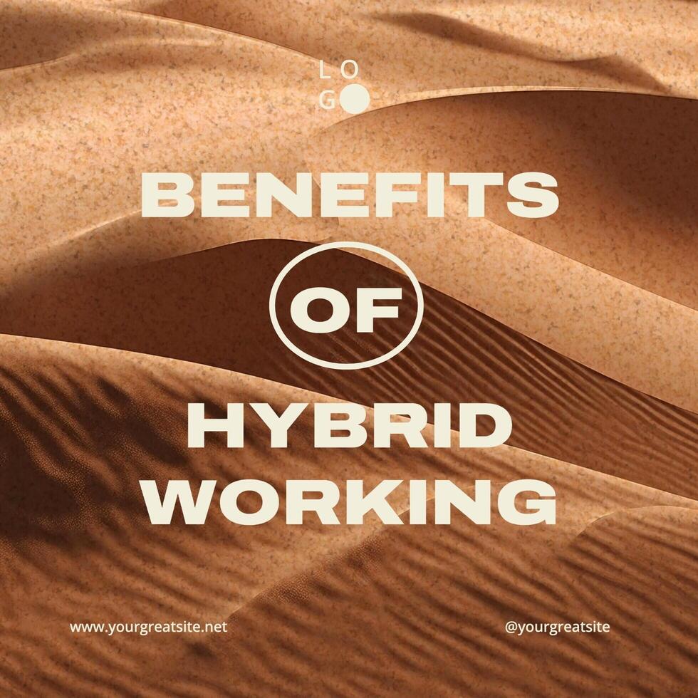hybrid working benefits for work life balance template