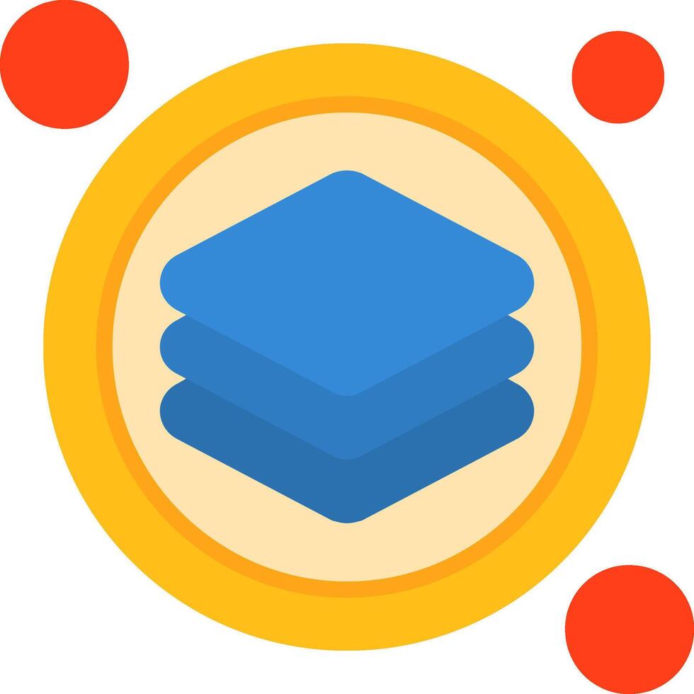 Layer Button Icon Design Symbol vector
