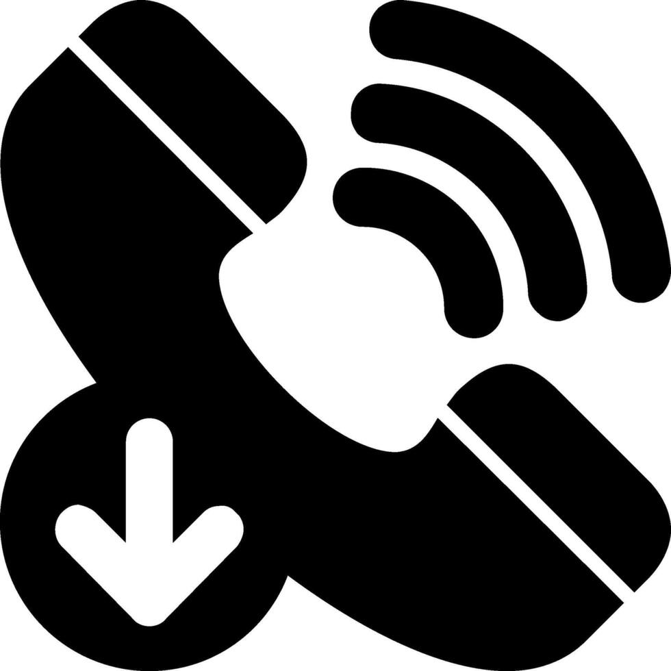 Incoming call Icon Design vector