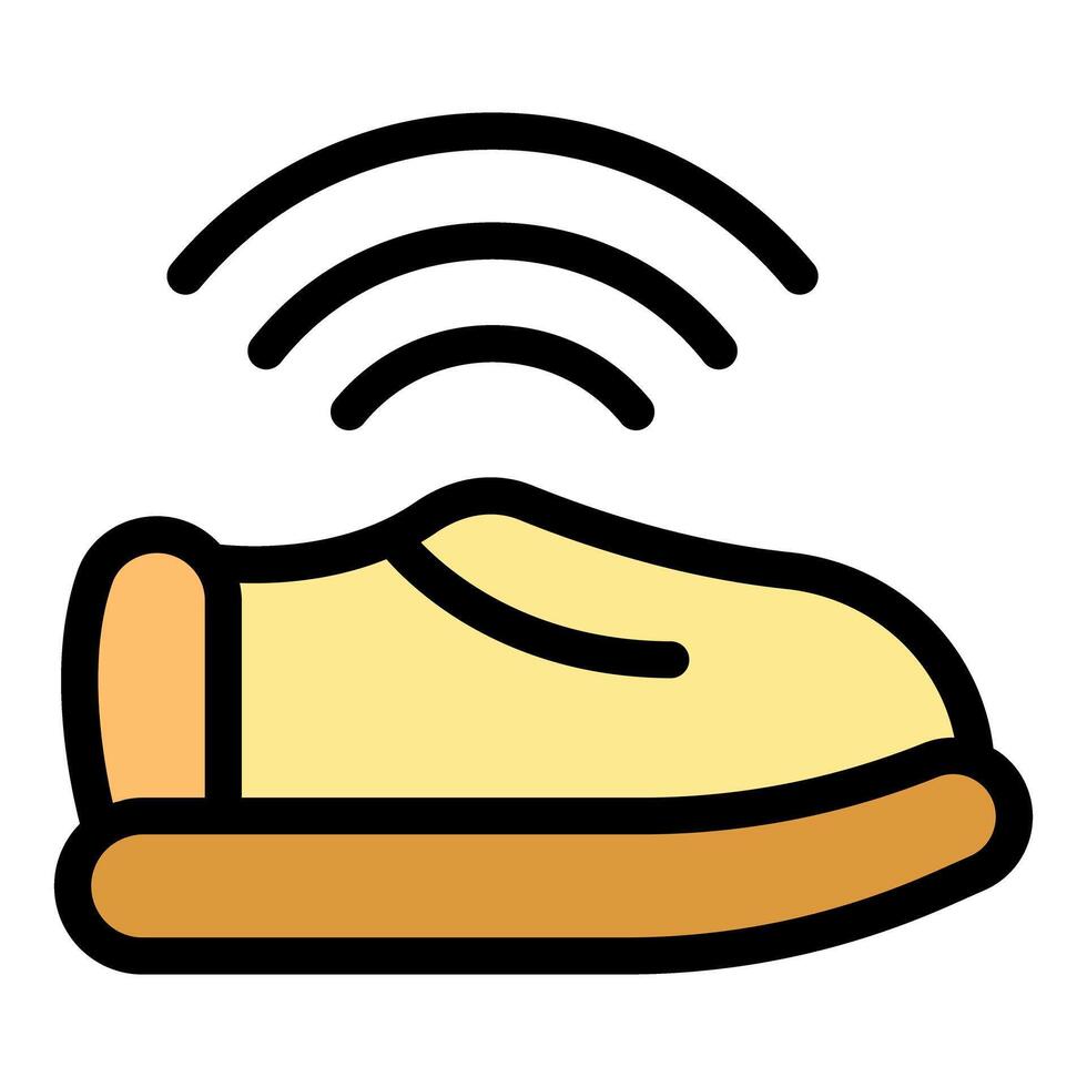 Smart shoe sending wireless signal for tracking location vector