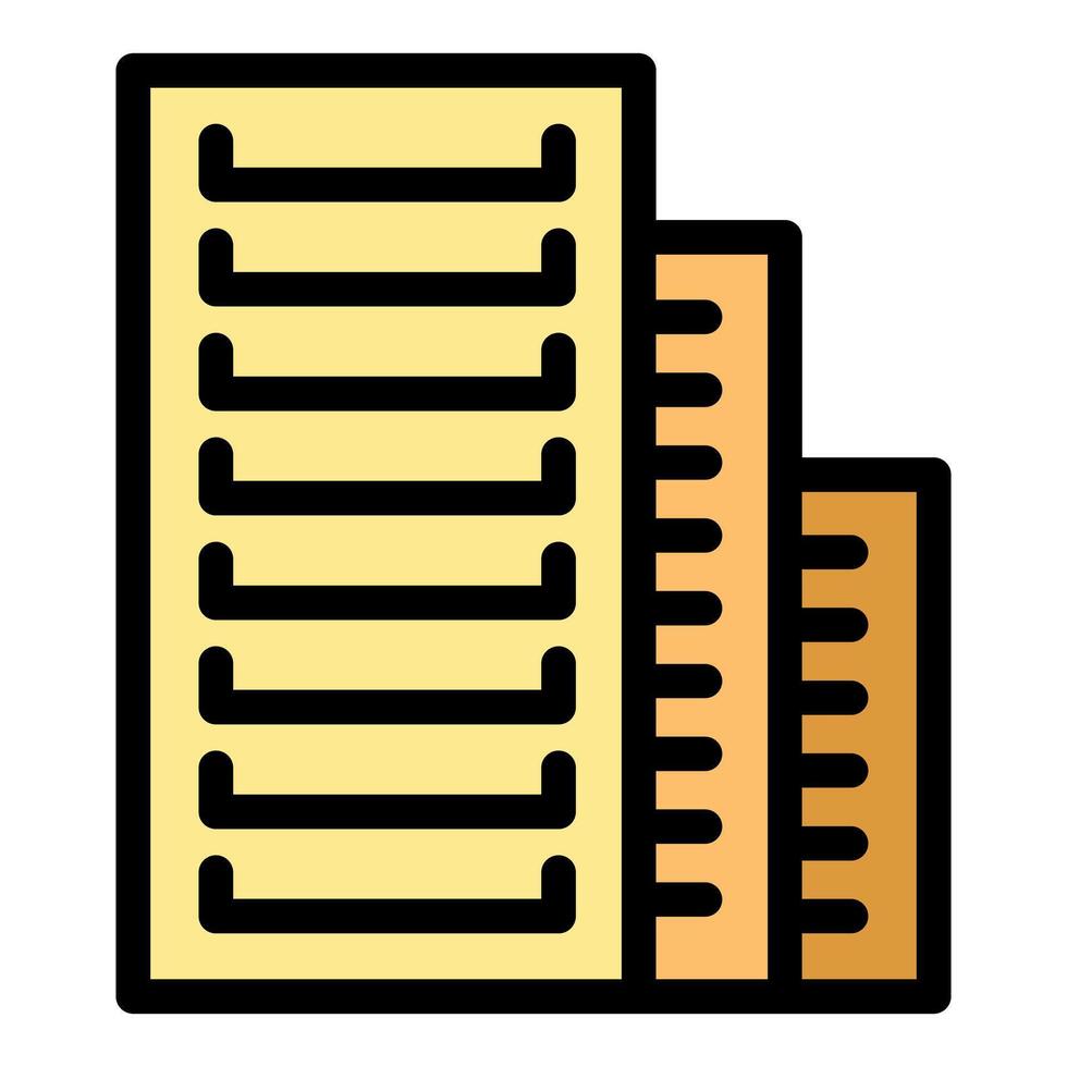 Multi storey buildings making up the skyline of a city vector