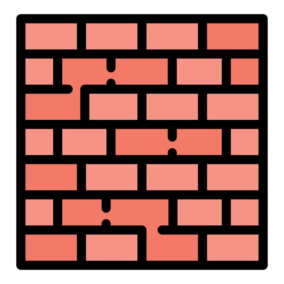 Brick wall protecting from danger presenting strength and security vector