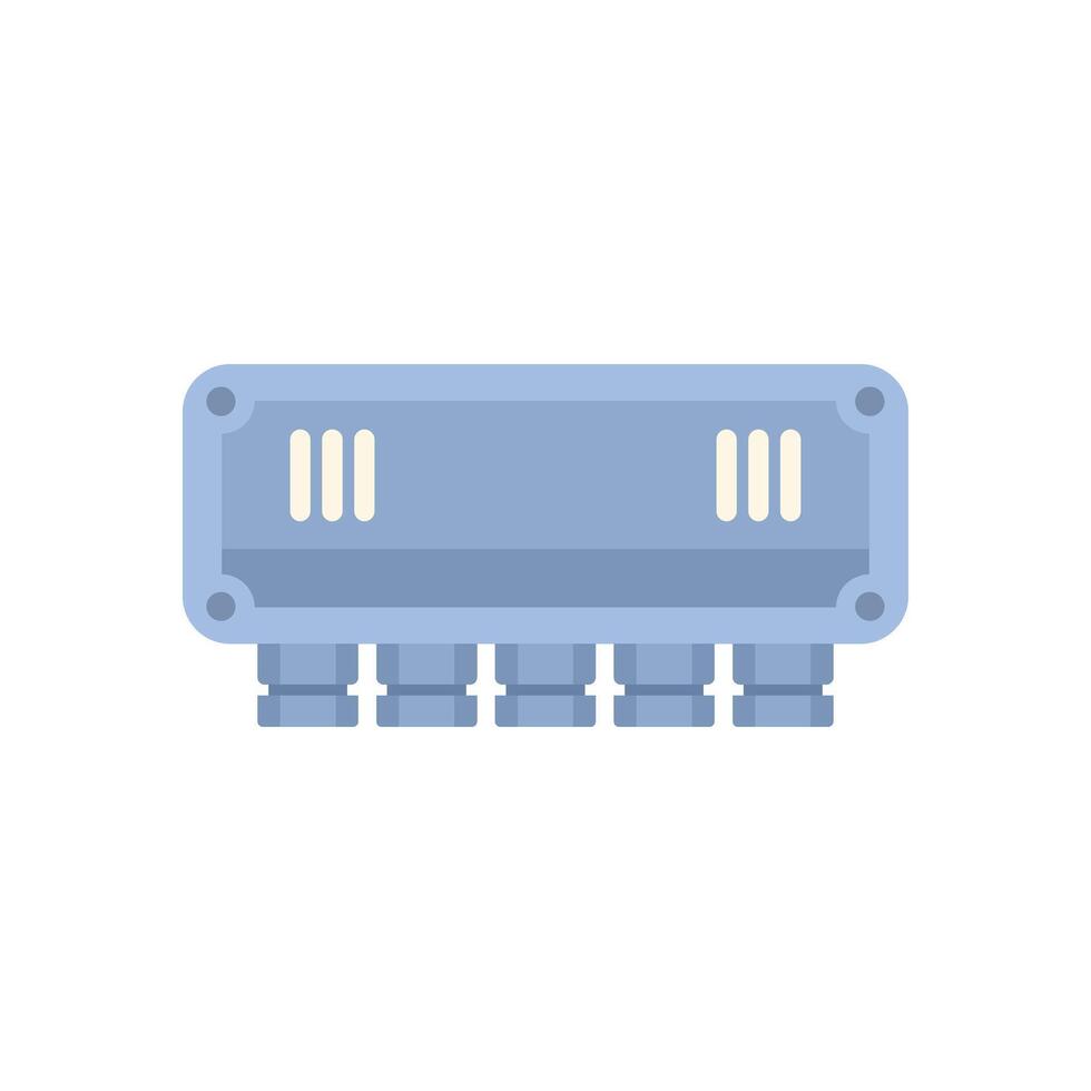 Network switch connecting and distributing internet signal vector