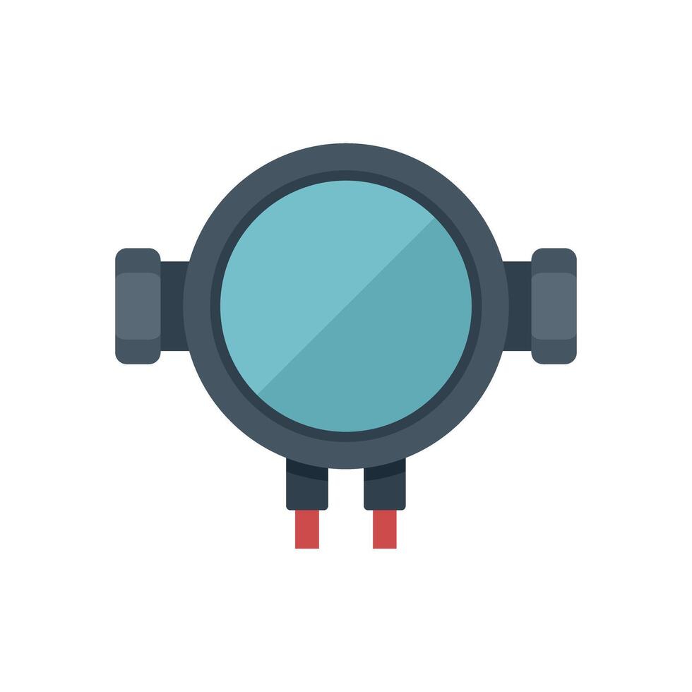 Water meter counter showing cubic meters consuming measuring device icon vector
