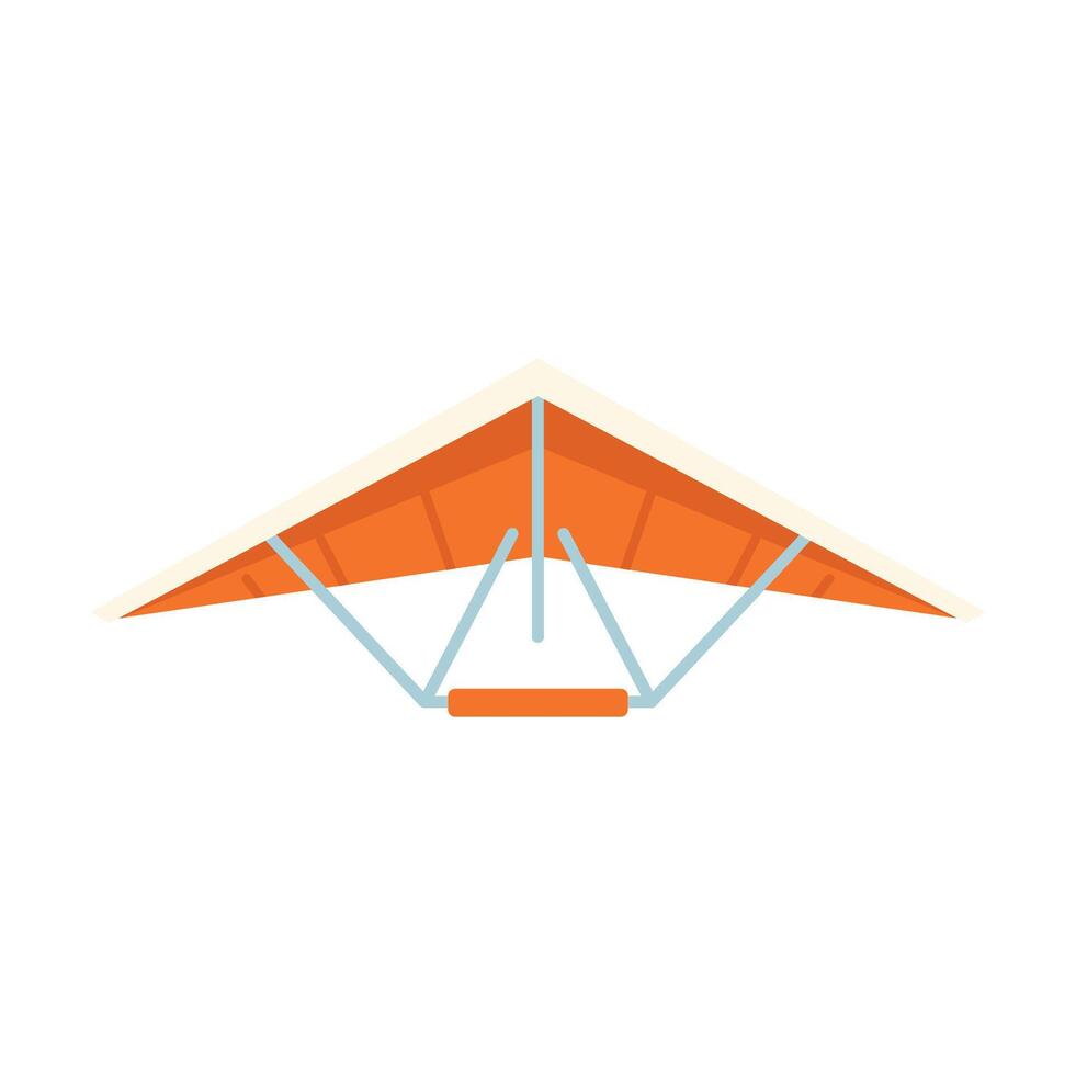 Hang glider is soaring through the sky on a clear day vector