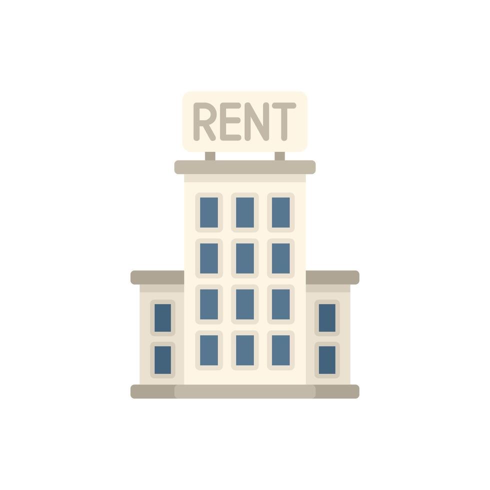 Rent building showing property available for lease vector