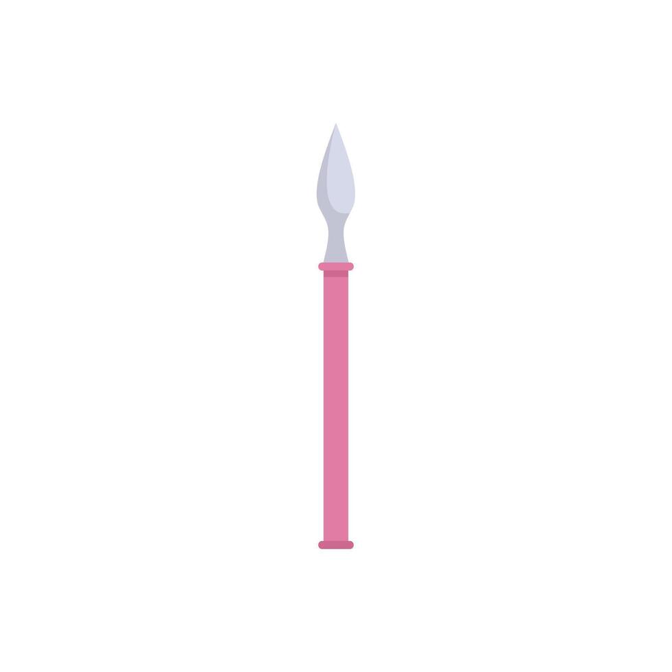 Ancient roman spear pointing upwards on white background vector