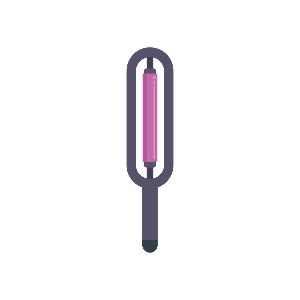 Medical tuning fork showing high frequency vibration sound waves vector