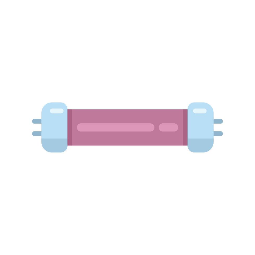 Long halogen lamp providing bright light illustration vector