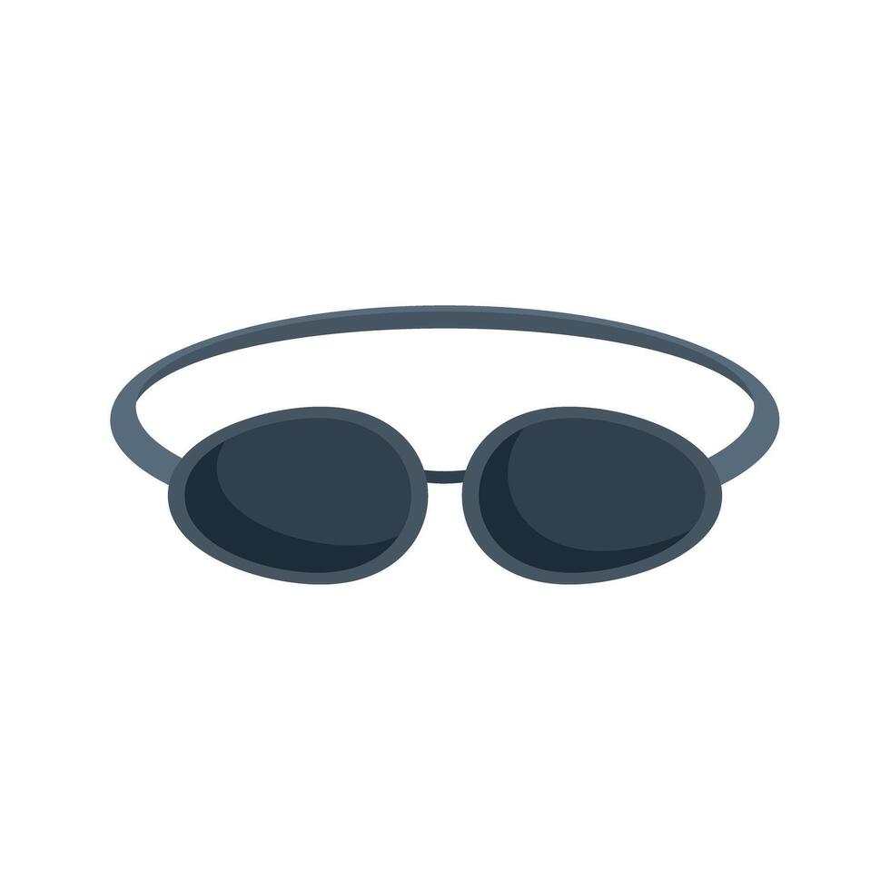 Swimming goggles isolated on white background cartoon vector illustration