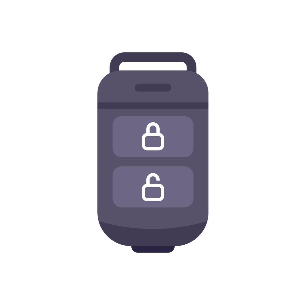 Car key with remote central locking showing lock and unlock buttons vector