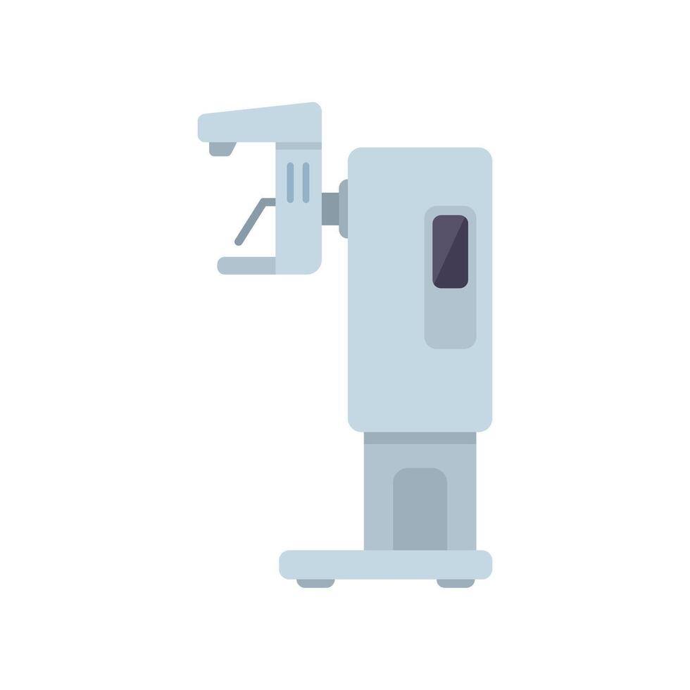 Modern x ray machine standing in hospital room vector