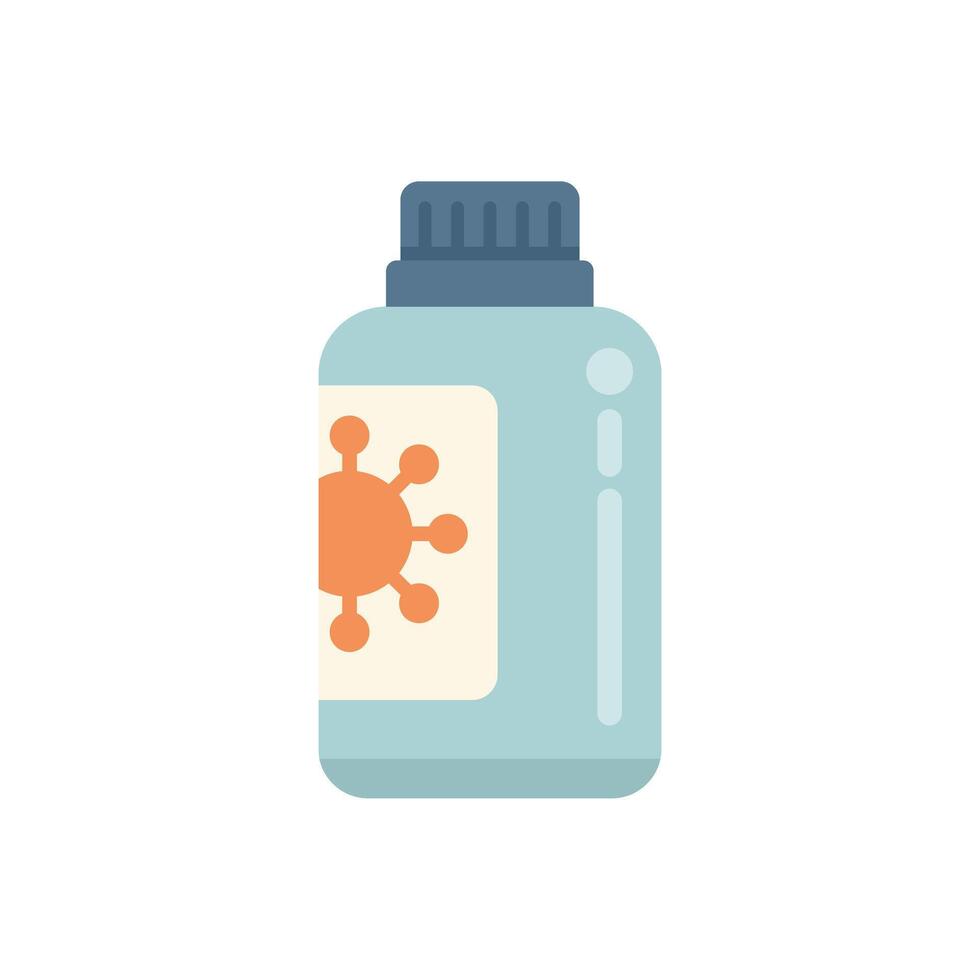 Coronavirus vaccine bottle being developed in laboratory vector