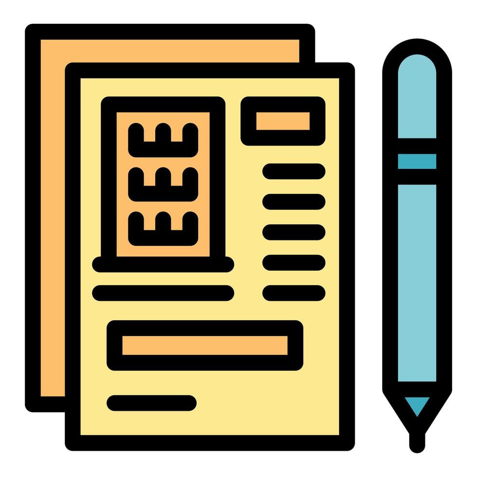 Architect presenting a plan of a new building project using a pen and paper vector