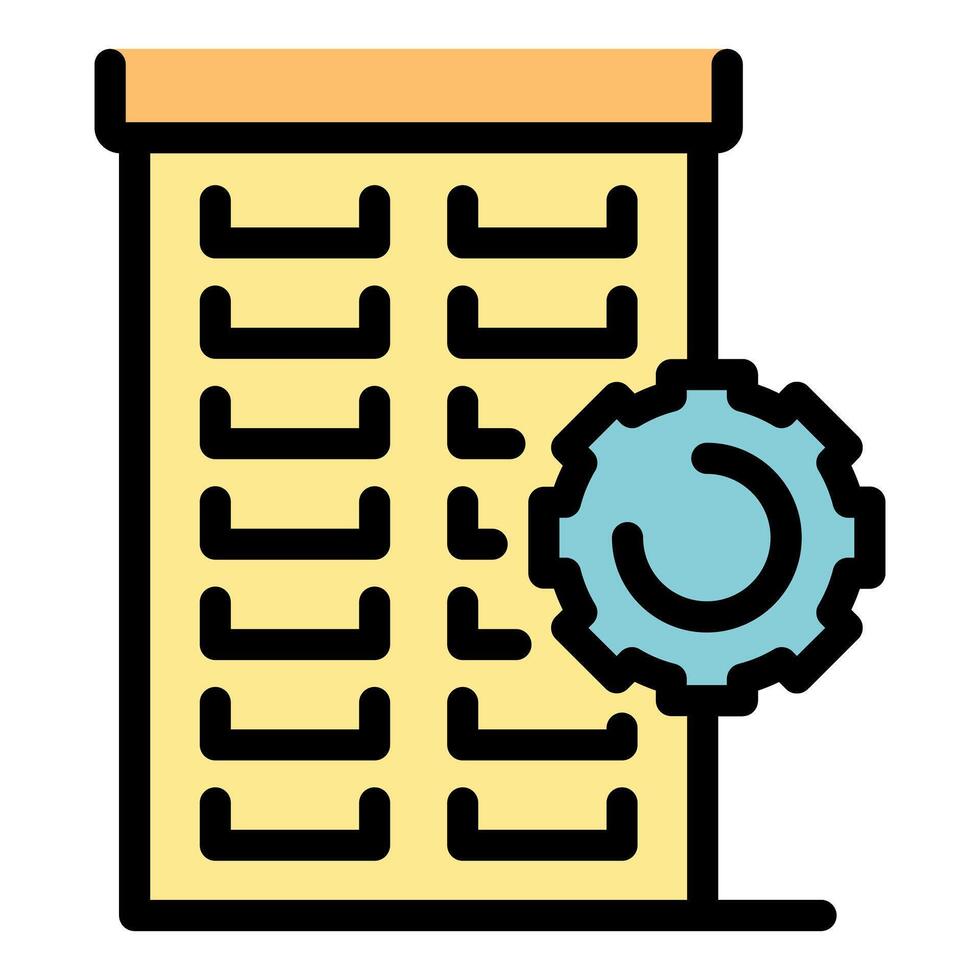 Building management system representing smart building technology vector