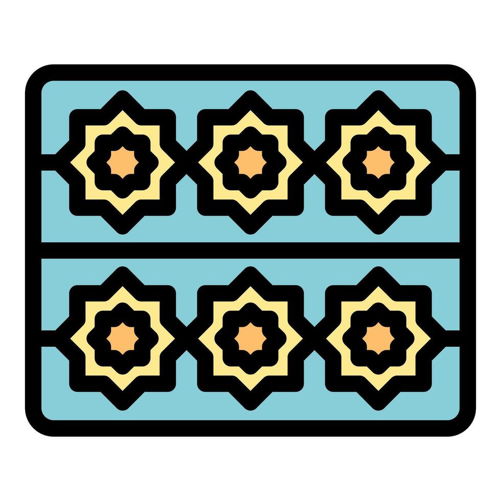 Moroccan zellige style tile creating seamless pattern for interior design project vector