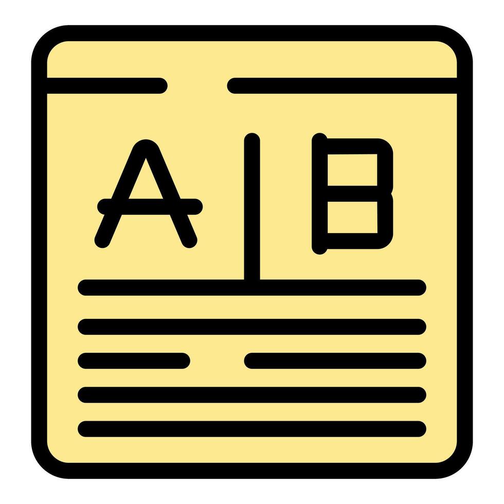 Eye test chart showing different letters for visual assessment vector