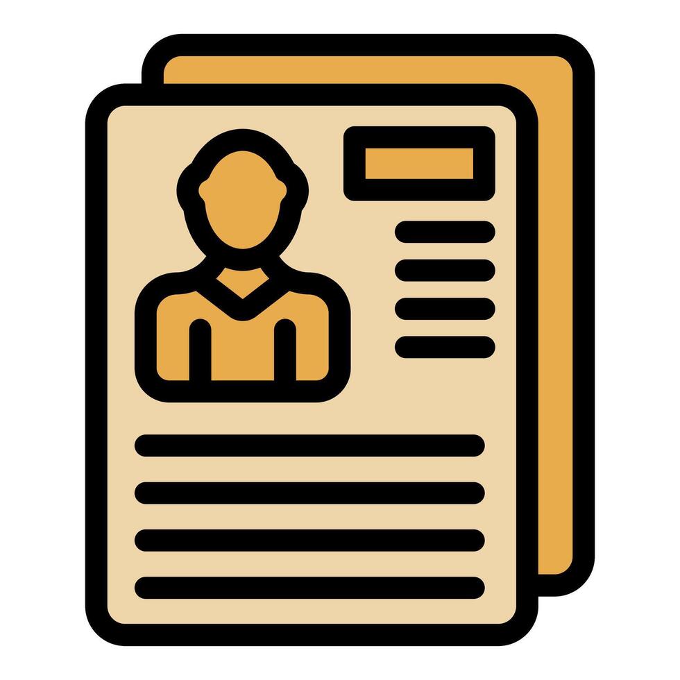 Hr manager holding curriculum vitae choosing candidate for job interview vector